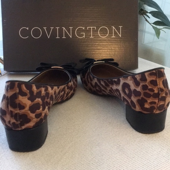 Covington Leopard Print Heel Shoes - Picture 5 of 7